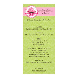 Bäckerei Business Rack Cards Werbekarte
