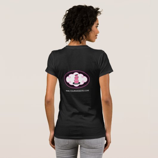 Bäckerei-Butike-Angestellt-T - Shirts (Schwarz voll)