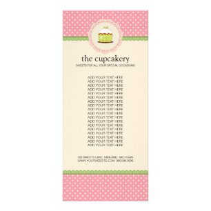 Bäckerei-Butike-Produkt-Gestell-Karten Werbekarte