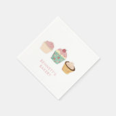 Bäckerei Café Cupcake Geschäftsreise Serviette (Ecke)