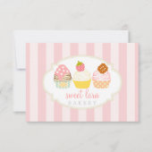 Bäckerei Café Retro Sweet Cupcakes Niedliche Gesch (Vorderseite)