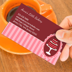 Bäckerei Cake Business Cards Visitenkarte