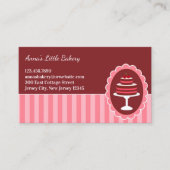 Bäckerei Cake Business Cards Visitenkarte (Vorderseite)
