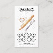 Bäckerei Cakes QR Code Loyalität Karte (Vorderseite)