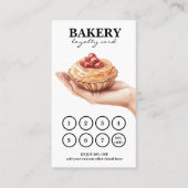 Bäckerei Cakes QR Code Loyalität Karte (Vorderseite)