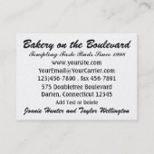 Bäckerei / Caterer / Restaurant - SRF Visitenkarte (Rückseite)