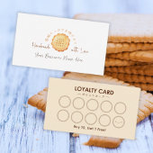 Bäckerei Cookie Baker Loyalty Card Biscuit Rustika Visitenkarte