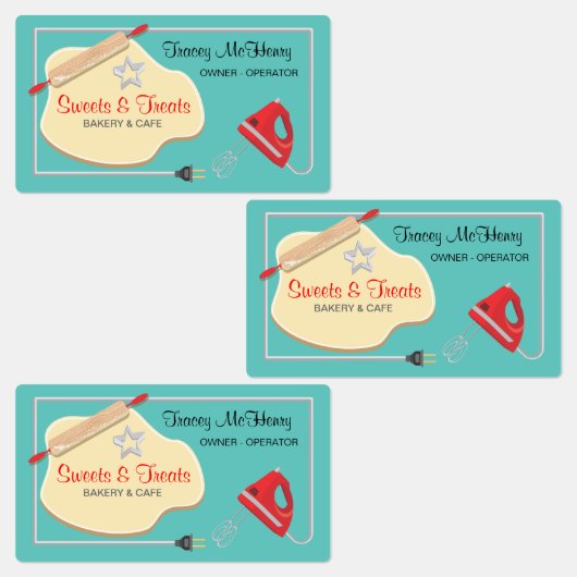 Bäckerei Cookie Business Stickers Etiketten (Gruppe)