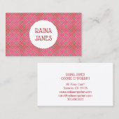 Bäckerei Cookie Maker Red Polka Dots Visitenkarte (Vorne/Hinten)