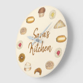 Bäckerei Croissant Danish Muffin Backwaren Große Wanduhr (Winkel)