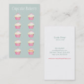 Bäckerei Cupcake Baker Kundenloytion Punch Treuekarte (Vorne/Hinten)