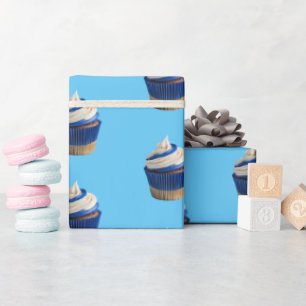 Bäckerei Cupcake Blue Geschenkpapier