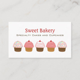 Bäckerei Cupcake Business Cards Visitenkarte