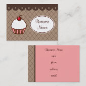 Bäckerei Cupcake Business Cards Visitenkarte (Vorne/Hinten)
