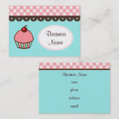 Bäckerei Cupcake Business Cards Visitenkarte (Vorne/Hinten)