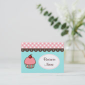 Bäckerei Cupcake Business Cards Visitenkarte (Stehend Vorderseite)