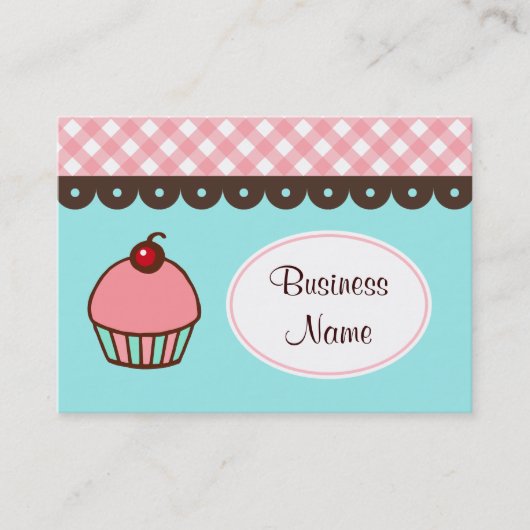 Bäckerei Cupcake Business Cards Visitenkarte (Vorderseite)