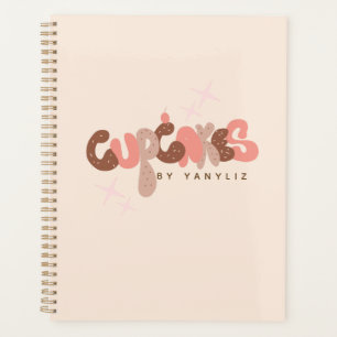 Bäckerei-Cupcake-Handlettering-Geschäft    Planer