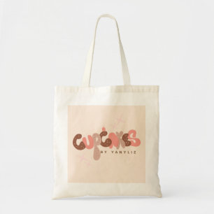 Bäckerei-Cupcake-Handlettering-Geschäft Tragetasche