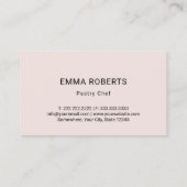 Bäckerei Cupcake Konditorei Kuchen Beutel Heftlogo Visitenkarte (Rückseite)