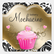 Bäckerei Cupcake Pink Gold