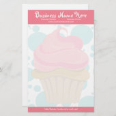 Bäckerei Cupcake stationär Briefpapier (Vorne/Hinten)