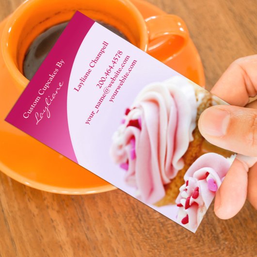 Bäckerei Cupcakes Visitenkarte