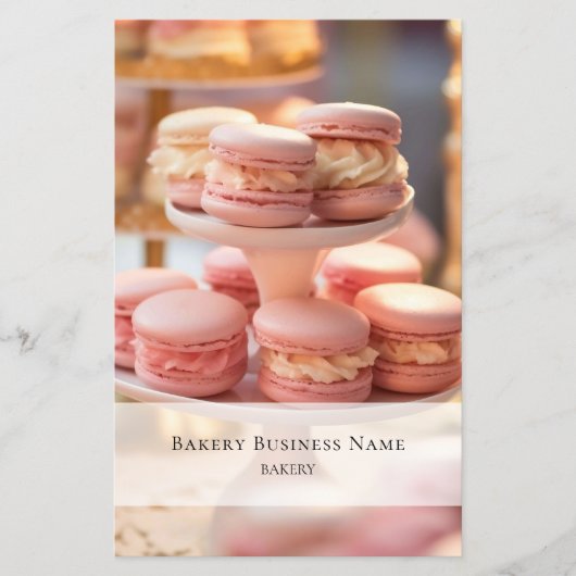 Bäckerei Custom Foto Social Media QR Code Flyer (Vorne)