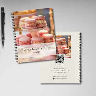 Bäckerei Custom Foto Social Media QR Code Notizblock