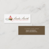 Bäckerei Dekorator Cupcake Mini Visitenkarte (Vorne/Hinten)