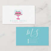 Bäckerei Dekorator Kuchen Kuchen Teller Stand Visitenkarte (Vorne/Hinten)