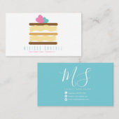 Bäckerei Dekorator Slice Cake Visitenkarte (Vorne/Hinten)