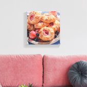 Bäckerei Dessert Croissant Canvas Print Leinwanddruck (Insitu (Wohnzimmer))