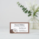 Bäckerei Dessert Visitenkarten Visitenkarte (Stehend Vorderseite)