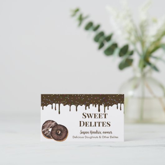 Bäckerei Dessert Visitenkarten Visitenkarte (Stehend Vorderseite)