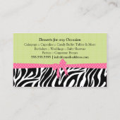 Bäckerei Desserts Visitenkarte (Rückseite)