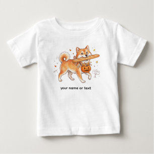 Bäckerei-Dieb Shiba Inu - Süßer Hund trägt Französ Baby T-shirt