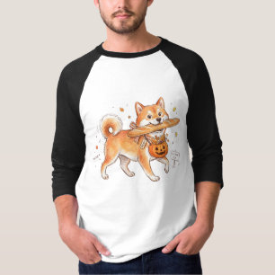 Bäckerei-Dieb Shiba Inu - Süßer Hund trägt Französ T-Shirt