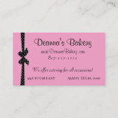 "Bäckerei" Diva Visitenkarten Visitenkarte (Rückseite)