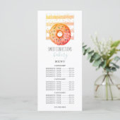 Bäckerei Donut Konditorei Koch Preisliste Menükarte (Stehend Vorderseite)