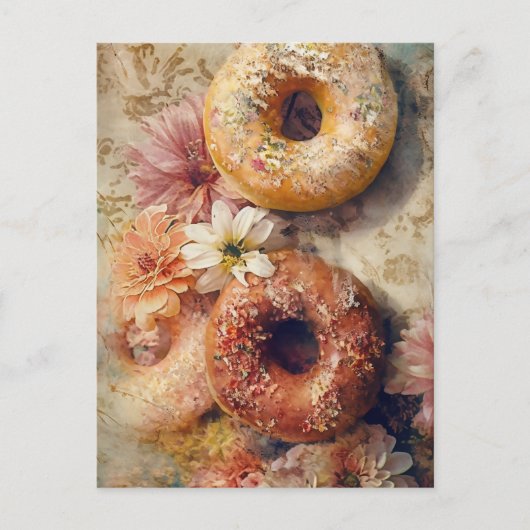 Bäckerei Doughnut Postkarte (Vorderseite)