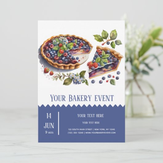 Bäckerei Einladung (Stehend Vorderseite)