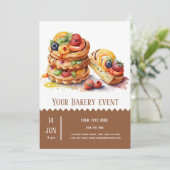 Bäckerei Einladung (Stehend Vorderseite)