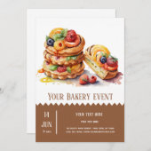 Bäckerei Einladung (Vorne/Hinten)