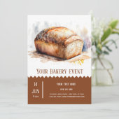 Bäckerei Einladung (Stehend Vorderseite)