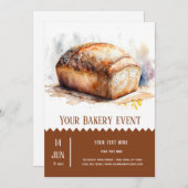 Bäckerei Einladung (Vorne/Hinten)