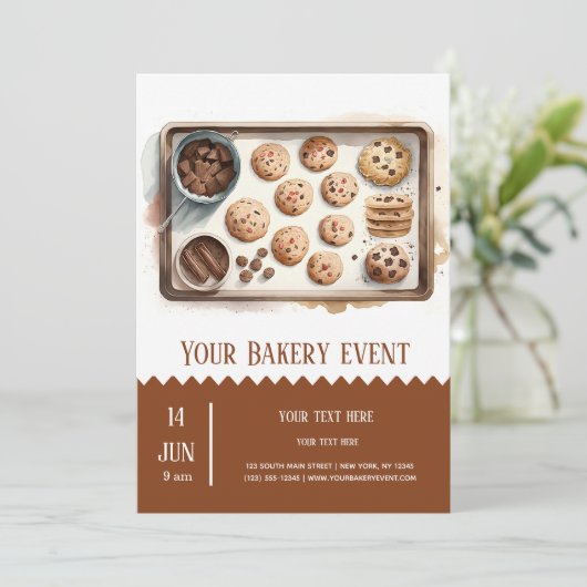 Bäckerei Einladung (Stehend Vorderseite)