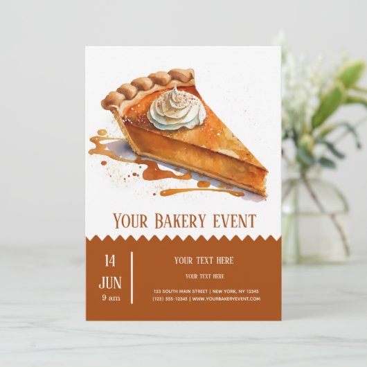 Bäckerei Einladung (Stehend Vorderseite)