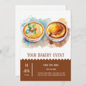 Bäckerei Einladung (Vorne/Hinten)