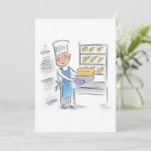 Bäckerei Einladung (Stehend Vorderseite)